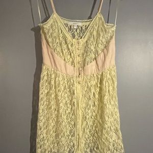 Mystree Vintage Lace Cami Pink Ivory (Size S)